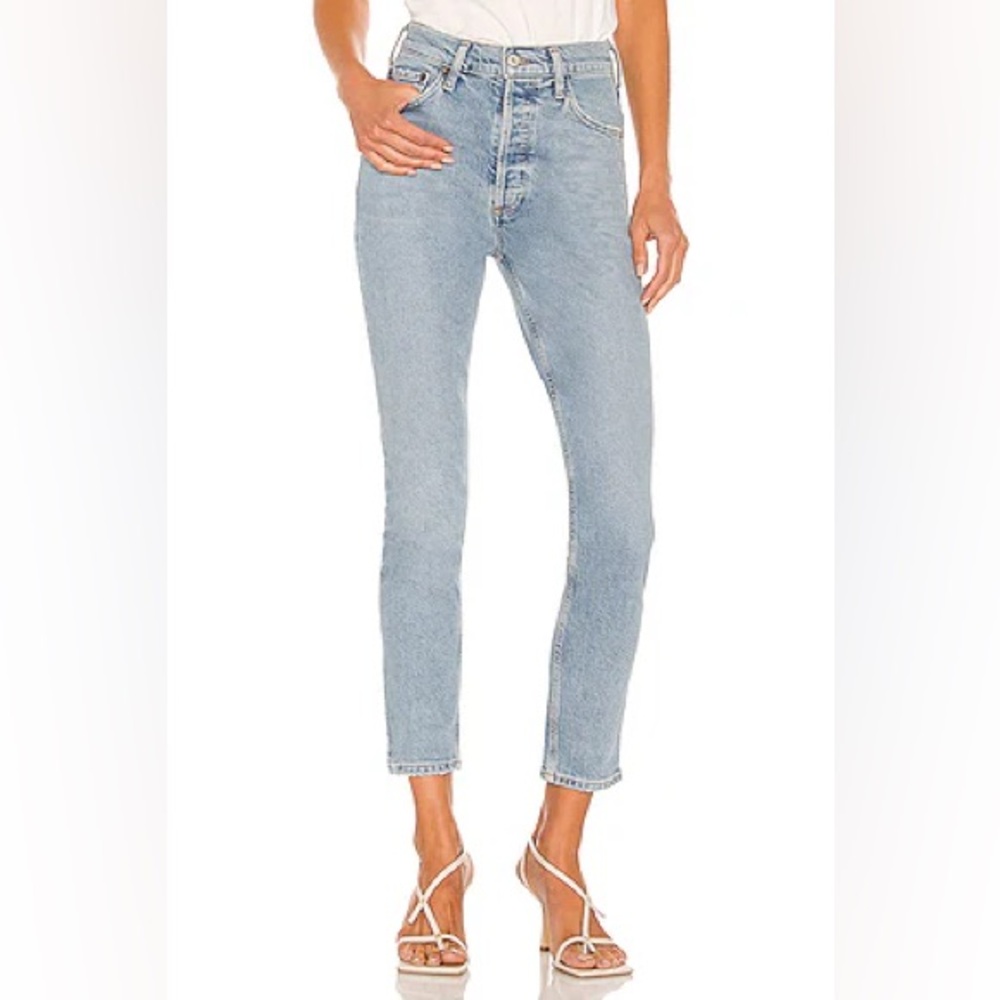 Agolde Nico High Rise Slim Jean in Cliffside